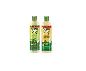 Champú hidratante sin sulfato de aceite de oliva ORS 370 ml con acondicionador rejuvenecedor fortalecedor y nutritivo 362 ml