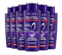 Champú L'Oréal Paris Elvital, color brillante, púrpura, 6 unidades (200 ml).