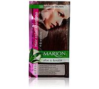 Champú Marion para teñir el cabello, en saquito que dura de 4 a 8 lavados, castaño medio (58)