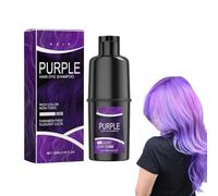 Champú natural para cabello gris 3 en 1 - Tinte instantáneo para hombres y mujeres (morado)