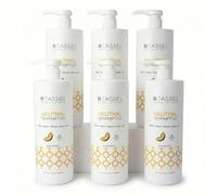 Champú Neutro Profesional - Limpieza Suave de Uso Frecuente para Todo Tipo de Cabello - Fórmula Equilibrada para Cuidado Diario (1L - Paquete de 6, Melón)