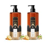 Champú nutritivo fragante de Detroitrain, aminoácidos con champú del cuero cabelludo nutritivo, limpieza profunda e hidratación, mejora el cabello seco (2Pcs)