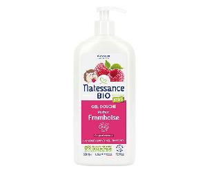 Champú orgánico infantil Natessance ducha frambuesa 500 ml