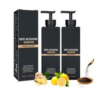 Champú, Paquete de dos Root Activator Shampoo, Champu Crecimiento Cabello,Sin Sulfato, Anticaída Mujer Hombre, Shampoo Acelerar Crecimiento Cabello,Anti Caída del