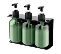 Champú para acero Inoxidable 300ml Sin Taladro Champú para | para acero inoxidable 304, 3 botellas de 300ml, bombeo para suave, anti-óxido, negro mate