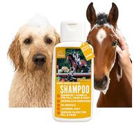 Champú para Caballos 2 * 500ml I champú Suave para Caballos ph Neutro manzanilla I Cuidado del Caballo Pelaje Brillante I champú para Perros contra el Olor I Mane n Tale I Cuidado del Pelaje Sensible
