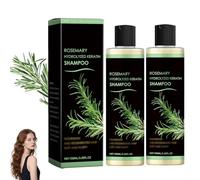 Champú Para El Cabello Con Romero, Champú Espesante Y Fortalecedor Con Queratina Hidrolizada Y Vitamina C, Fórmula Nutritiva E Hidratante Para Mujeres Y Hombres (2 unidades)