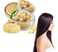 Champú para el crecimiento del cabello de jengibre, anticaída del cabello, jabón de base de hierbas, jengibre orgánico natural