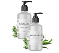 Champú para el crecimiento del cabello Eclipta Alba,Champú Eclipta Alba, Aceite de Eclipta Alba,Champú Bhringraj orgánico natural, Champú espesante antipérdida de cabello 250 ml/8,4 oz (2Pcs)