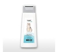 Champú para Gatos de Pelo Blanco - Champú Hidratante y Dermoprotector con Vitamina D-Pantenol - Realza el Color - Para Gatos con Pelo Largo y con Nudos - pH Neutro - 300ml - MD10 Collection