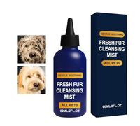Champú para Perros - 60 ml Sin Aclarado para Viaje Nutre el Pelo - Spray para Mascotas | para Uso en Interior, Exterior, Hogar, Jardín, Viajes, Camping, Cachorros, Gatos