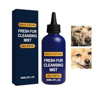 Champú para Perros - 60ml Spray de Acicalado Sin Aclarado | Spray Limpiador para Mascotas | para Uso en Interior, Exterior, Hogar, Jardín, Viajes, Camping, Cachorros, Gatos