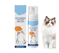 Champú para Perros sin Agua ni Enjuague,Limpieza Profunda Suave 60ml Portátil Refrescante - Champú En para Perros,Tienda De Mascotas, Hogar, Viajes, Aire Libre, Gatos, Cachorros,