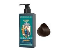 Champú para teñir el cabello, 207 ml, champú acondicionador y colorante, cobertura de mechones grises, para mujeres, para personas mayores, para cabello rizado, barba, viaje, hogar, salón, para