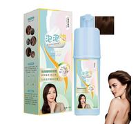 Champú para teñir el cabello con burbujas, champú para teñir el cabello con plantas naturales. Crema colorante para el cabello a base de plantas, fácil de usar para todo tipo de cabello.
