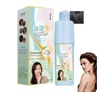 Champú para teñir el cabello con burbujas, champú para teñir el cabello con plantas naturales. Crema colorante para el cabello a base de plantas, fácil de usar para todo tipo de cabello.