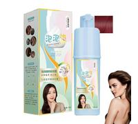 Champú para teñir el cabello con burbujas, champú para teñir el cabello con plantas naturales. Crema colorante para el cabello a base de plantas, fácil de usar para todo tipo de cabello.