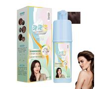 Champú para teñir el cabello con burbujas, champú para teñir el cabello con plantas naturales. Crema colorante para el cabello a base de plantas, fácil de usar para todo tipo de cabello.