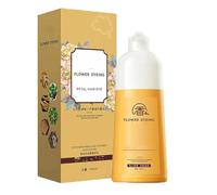 Champú para teñir el cabello con pétalos de rosa japonesa 2025. Champú para teñir el cabello de forma natural y duradera. Tinte nutritivo a base de plantas, suave y no irritante, para hombres y mujere