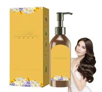 Champú para tinte de cabello oscuro, tinte vegetal, tinte de fragancia floral de dosis única vegetal - tinte floral de dosis única a base de plantas, tinte para el cabello negro para mujeres, adultos,