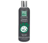 Champú Perros Pelo Negro MENFORSAN -300ml Champú para Pelajes Negros y Oscuros: Intensifica y Protege el Brillo Natural de tu Perro