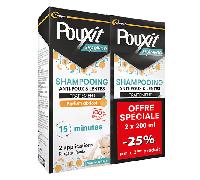 Champú Pouxit Champú con aroma a albaricoque Tratamiento antipiojos y liendres Pack de 2 x 200 ml