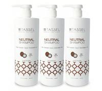 Champú Profesional Neutro Coco 1L x3 - Champú Uso Frecuente Todo Tipo de Cabello - Limpieza Suave Diaria - Formato Ahorro Peluquería (Pack 3)