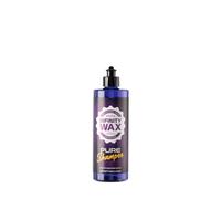 Champú puro Infinity Wax 500 ml: ultrasuave, sin ceras ni potenciadores. Seguro para cerámicos, acabados mate y satinados. Dilución 2000:1, limpieza sin residuos.