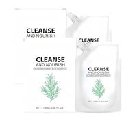 Champú refrescante para cabello suave, champú restaurador profundo, hidratante, controla la grasa, fortalece el cuero cabelludo, deja el cabello refrescante para mujeres y hombres (2Piezas)