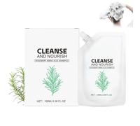 Champú refrescante para cabello suave y brillante, champú con romero para el crecimiento del cabello, nutrición e hidratación profundas, brillo y suavidad duraderos (1PC)