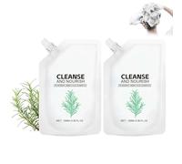 Champú refrescante para cabello suave y brillante, champú con romero para el crecimiento del cabello, nutrición e hidratación profundas, brillo y suavidad duraderos (2PCS)
