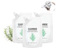 Champú refrescante para cabello suave y brillante, champú con romero para el crecimiento del cabello, nutrición e hidratación profundas, brillo y suavidad duraderos (3PCS)