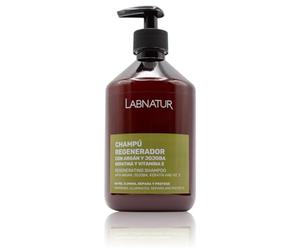 Champú Regenerador - Antioxidante - 500 ml - Labnatur | Con Aceites de Argán y Jojoba, Keratina y Vitamina E - Nutre y Protege el Cabello - Hecho en España