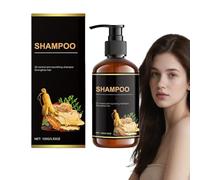 Champú regulador de aceite y nutritivo con romero y ginseng - Champú limpiador profundo, fortalecedor y espesante para cabello graso, seco y débil - Aplicación diaria suave (1 unidad)