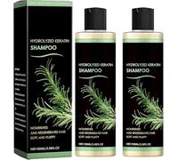 Champú Romero, 2X100ML Champú Romero Crecimiento Cabello, Champús Naturales Cuidado Cabello Con Aceites Romeros, Champús Nutritivos Espesar Cabellos Reducción Caída Cabellos, Para Mujeres Y Hombres