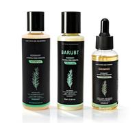 Champu Romero+Mascarilla Capilar de Romero+Aceite Capilar de Romero | Champu Anticaida Mujer Hombres,Fortalece las Fibras Secas y Dañadas, Nutre las Puntas Abiertas