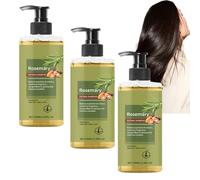 Champú Rosemary Batana 100 ml | Limpieza clarificante ligera para cabello graso | Fórmula volumizadora de plantas para un cabello más fresco y grueso | Acabado suave, (3 piezas)