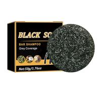 Champú S-partan Gray Hair Reverse Bar, 50 g, jabón negro, cobertura de canas, se dirige al cabello gris y revive el color natural, fórmula para cuero cabelludo sensible