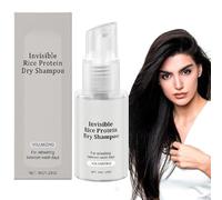 Champú Seco Voluminizador Fresco Instantáneo, Gel Refrescante Invisible para Cabellos Oscuros, Champú Seco Natural S-uave, Gel Voluminizador de Nutrición Profunda, Acondicionador de Viaje Sin Enjuague