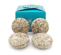 Champú sólido anticaspa - 100% natural - Con Brea - Elimina caspa y alivida los picores - Problemas de eccemas, dermatitis y psoriasis - Hecho en España - Pack 4 ud