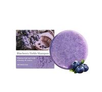 Champú sólido arándano: jabón suave para el crecimiento del cabello volumen en cabello graso y cuero cabelludo seco, cuidado del cabello reductor de la caspa para mujeres y hombres (2)