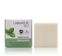 Champú Sólido Cabello Seco Labnatur Bio 75g - 100% Natural Certificado Bio con Jojoba, Karité, Coco, Oliva, Menta y Romero - Vegano, Sin Sulfatos ni Plásticos, Hidrata, Repara y Acondiciona