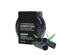 Champú Sólido Carbón Activado Bambú, 60g Jabón Champú Control Grasa, Barra Limpieza Profunda Cabello, Elimina Impurezas Purifica el Cuero Cabelludo, Ideal para Cabello Graso y Mixto
