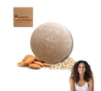 Champú Sólido con Avena y Aceite de Almendras | Shampoo Natural Hidratante y Definidor de Rizos | Curly | Suaviza, Nutre y Aporta Flexibilidad | Sin Sulfatos, Vegano, Artesanal y Zero Waste - 65 g