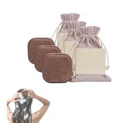 Champú sólido con hierbas naturales, barra de champú Polygonum Multiflorum, alivia el picor del cuero cabelludo, da volumen y controla la grasa - Champú sólido para hombres y mujeres (3Pcs)