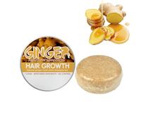 Champú Sólido Jengibre 60g, Champú Fortalecimiento Capilar, Barra de Limpieza que Fortalece el Cabello desde la Raíz, Estimula el Cuero Cabelludo, Anticaída Natural Hombres Mujeres