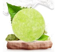 Champú Sólido Natural Té Matcha, Sin Sulfatos ni Parabenos, con Coco, 65 g | Champú suave de uso frecuente con té Matcha y aceite de coco que limpia e hidrata el cabello sin apelmazar.