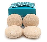 Champú sólido para cabello rizado - 100% natural - Con aceite de almendra y avena - Para pelo rizo, seco o encrespado - Define y nutre el rizo - Hecho en España (Pack 4 ud)