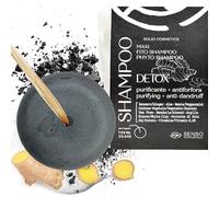 Champu Sólido Profesional Detox Purificante Anticaspa y Dermatitis Seborreica para Cabellos Grasos con Carbón Vegetal, Árbol de Té, Jengibre, Aceite de Coco, No Seca las Longitudes, PH 4.5-5.0