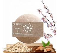 Champú Sólido Savia de Alma |Hidratación Natural con Aroma Calmante | Vegano & Artesanal | Uso Frecuente | 90 g (Avena y Almendra)